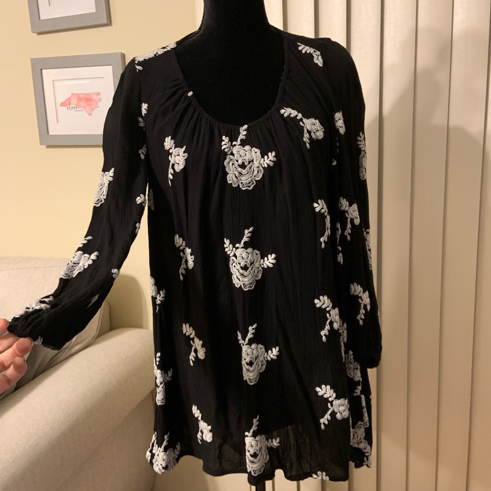 Free People Austin Emma Dress. Black White